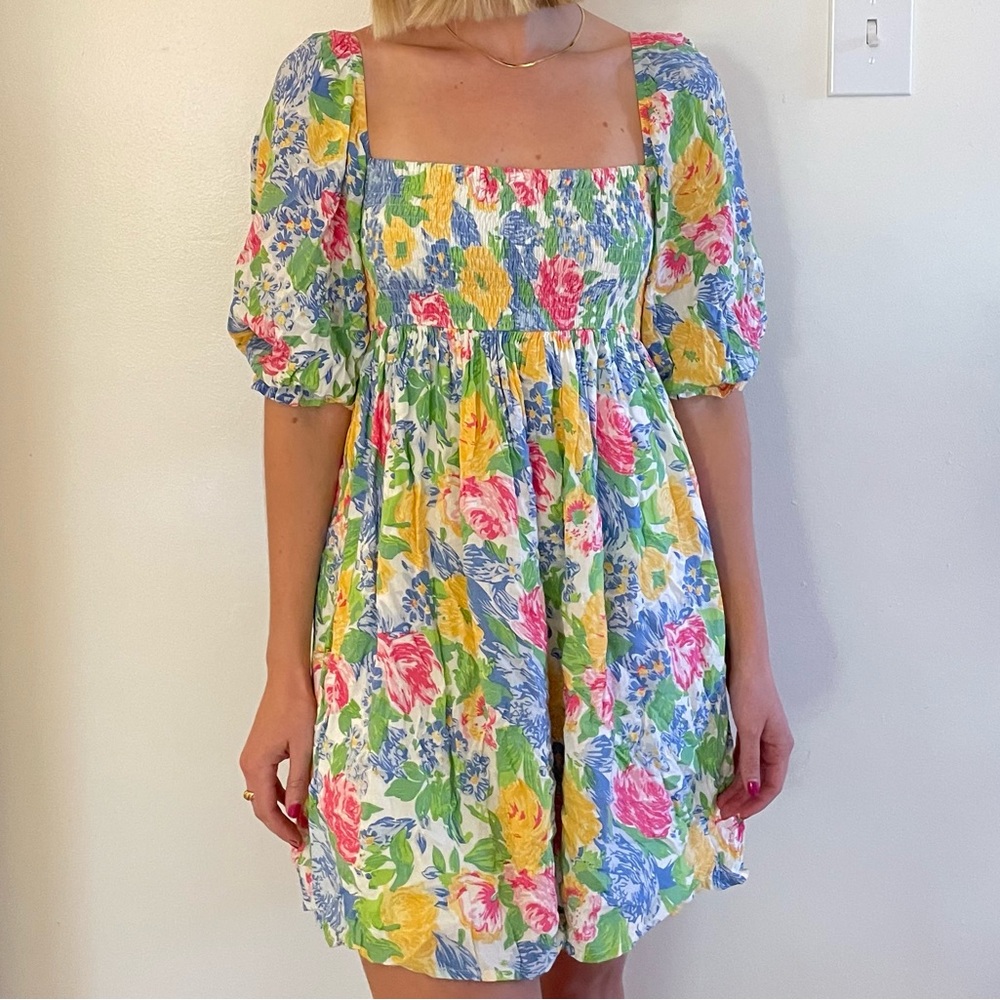 Faithful The Brand Babydoll Floral Dress